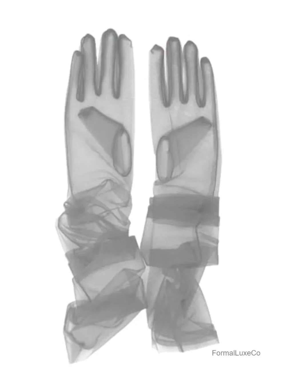 Women's Wedding Bridal Mesh Tulle Gloves Long Opera Costume Party Gloves 27